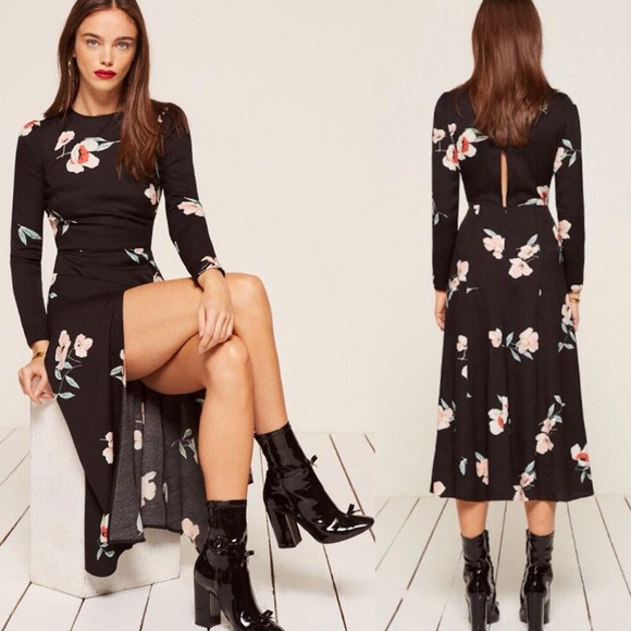 reformation floral vanessa dress